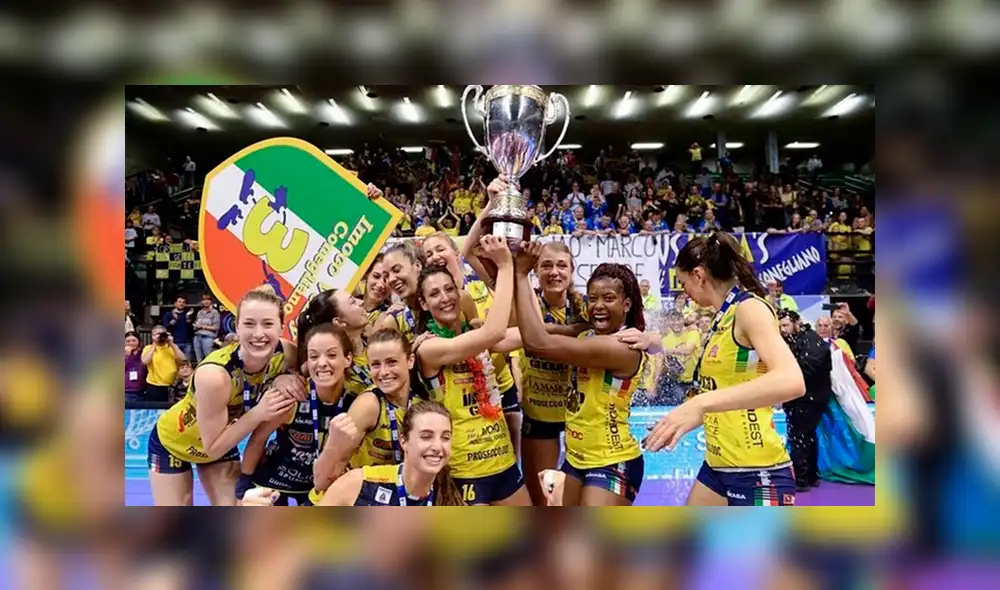 Salieron campeonas de la liga italiana de vóley y lo celebraron con un desnudo [FOTOS]