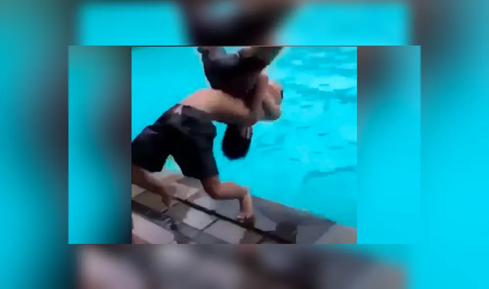 El chico jamás imaginó que viviría un trágico momento, luego de hacerle un 'suplex' a su amigo. Foto: captura El chico jamás imaginó que viviría un trágico momento, luego de hacerle un 'suplex' a su amigo. Foto: captura