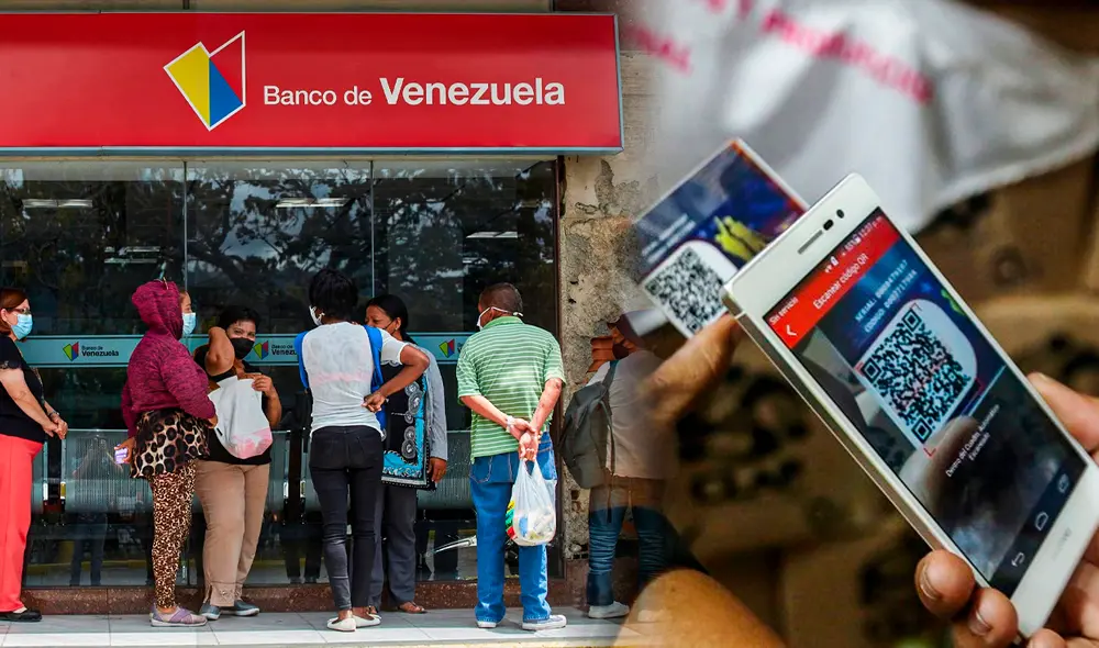 La billetera móvil permite a los venezolanos realizar el pago de alimentos con las recargas realizadas en los bancos del Estado, como el Banco de Venezuela. Foto: Jamin Ceras/ composición LR La billetera móvil permite a los venezolanos realizar el pago de alimentos con las recargas realizadas en los bancos del Estado, como el Banco de Venezuela. Foto: Jamin Ceras/ composición LR
