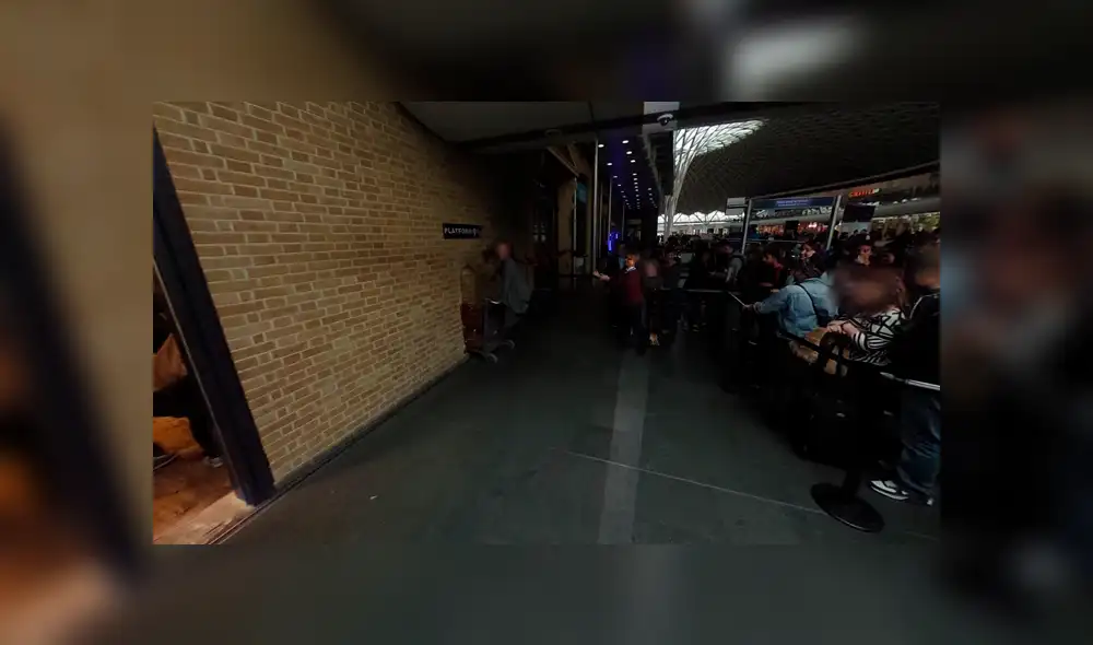 Desliza las imágenes para ver cómo luce realmente la estación de trenes King’s Cross que aparece en las películas de Harry Potter. Fotocapturas: Google Maps.