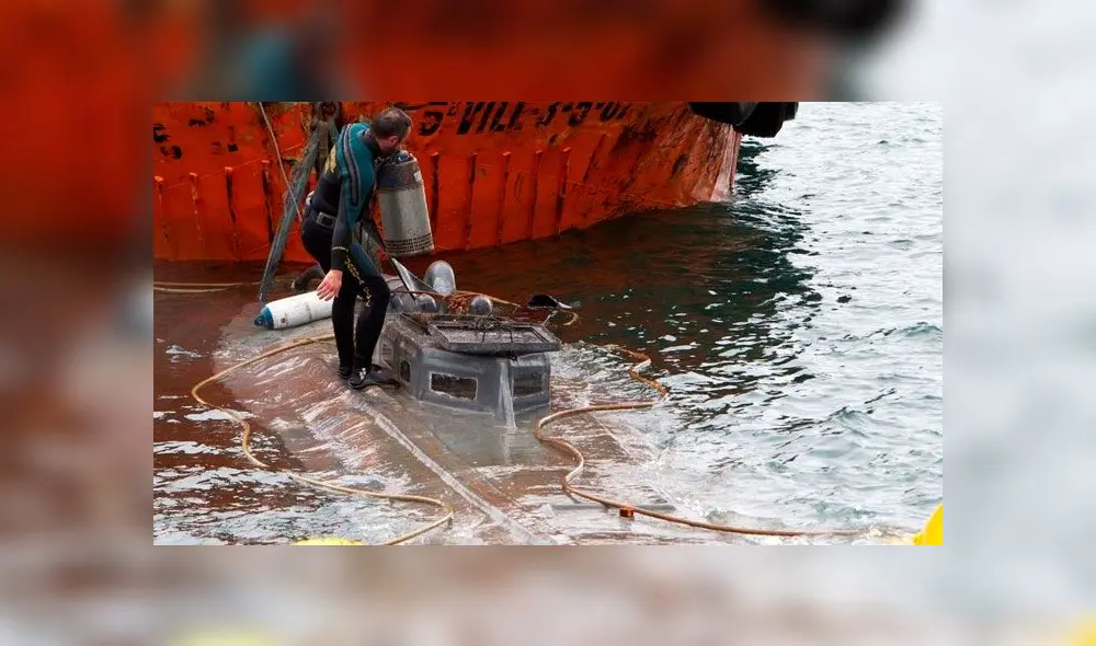 En el narcosubmarino había 3 toneladas de cocaína. Foto: Difusión En el narcosubmarino había 3 toneladas de cocaína. Foto: Difusión