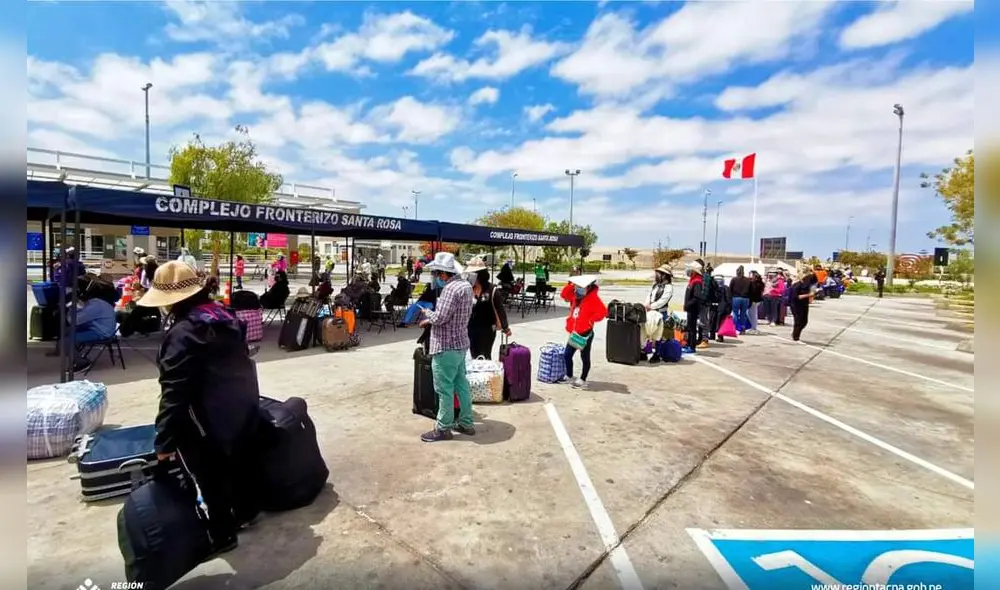 Traslados humanitarios en la frontera de Perú con Chile, continúan. Foto: Gobierno Regional de Tacna