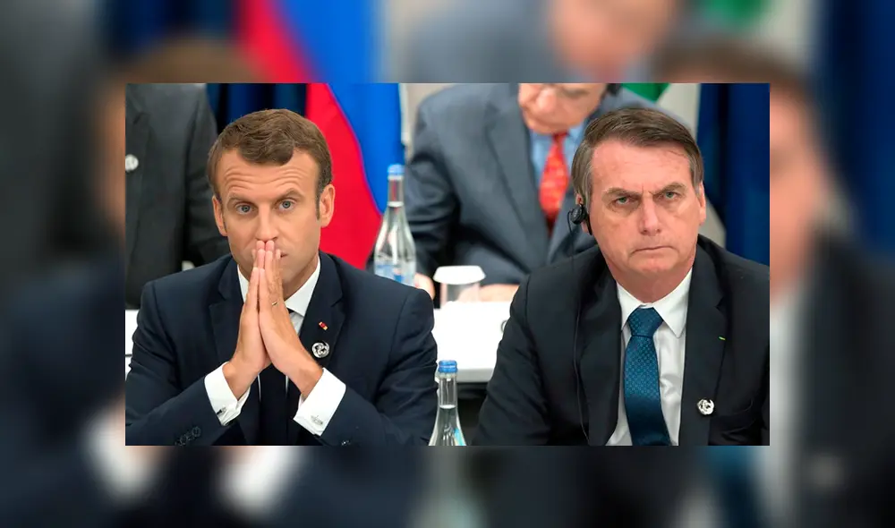 Emmanuel Macron acusa de mentir a Bolsonaro