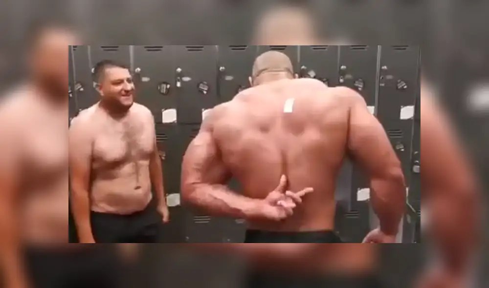 Facebook viral: Hombre reta a fisicoculturista y lo deja en ridículo en curiosa prueba [VIDEO]