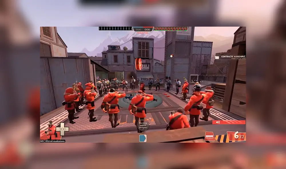 Un servidor juntó a varios gamers que se reunieron en círculo y ejecutaron animación de respeto militar.