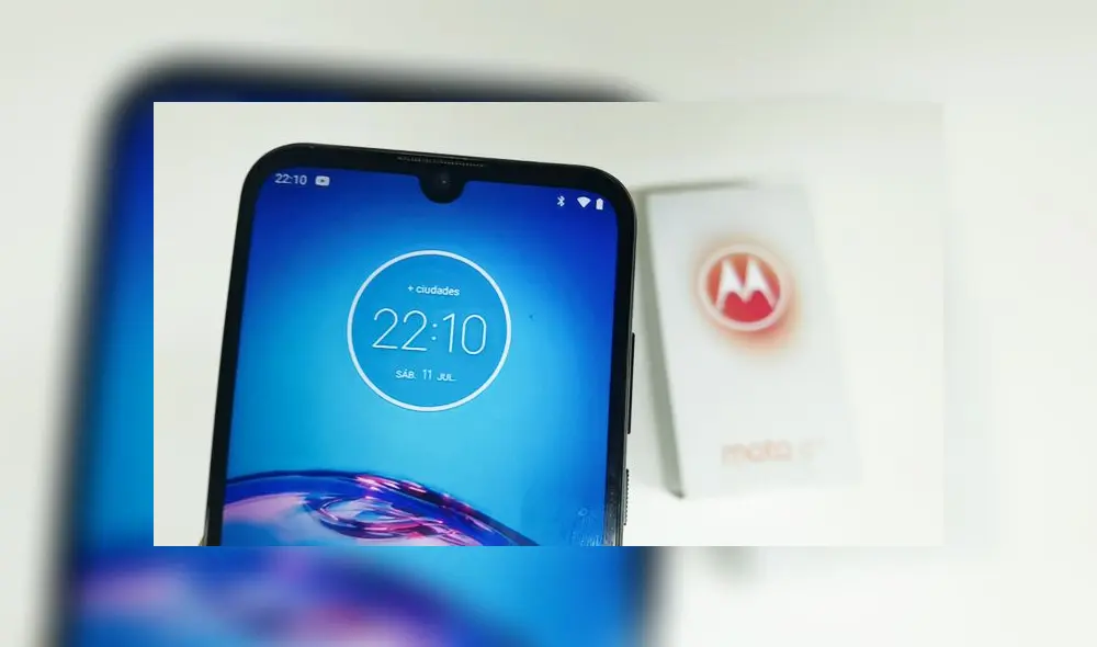 El Moto E6s de Motorola posee una cámara frontal de 5MP que está dentro de un notch en forma de gota. Foto: Daniel Robles El Moto E6s de Motorola posee una cámara frontal de 5MP que está dentro de un notch en forma de gota. Foto: Daniel Robles