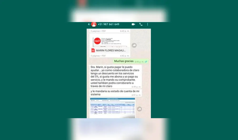Falsa promoción asegura cancelar tu deuda en Claro, pagando menos.