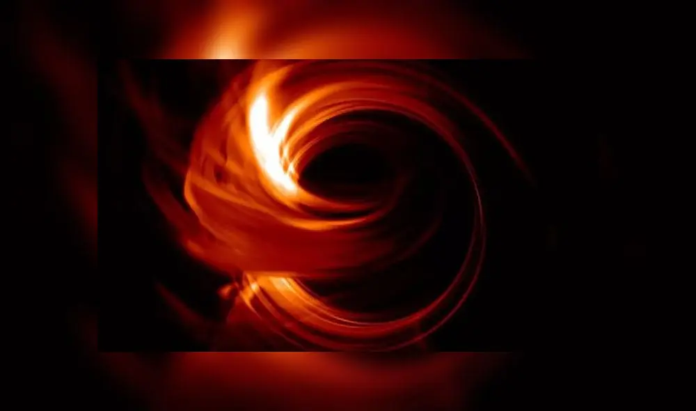 El agujero negro está ubicado en la región central dela Vía Láctea. Imagen referencial: EHT.