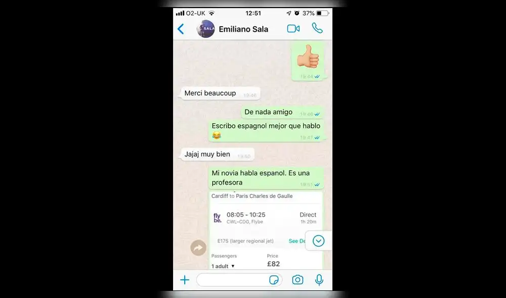 Emiliano Sala: sale a la luz un chat donde el futbolista coordina el trágico vuelo [FOTOS]