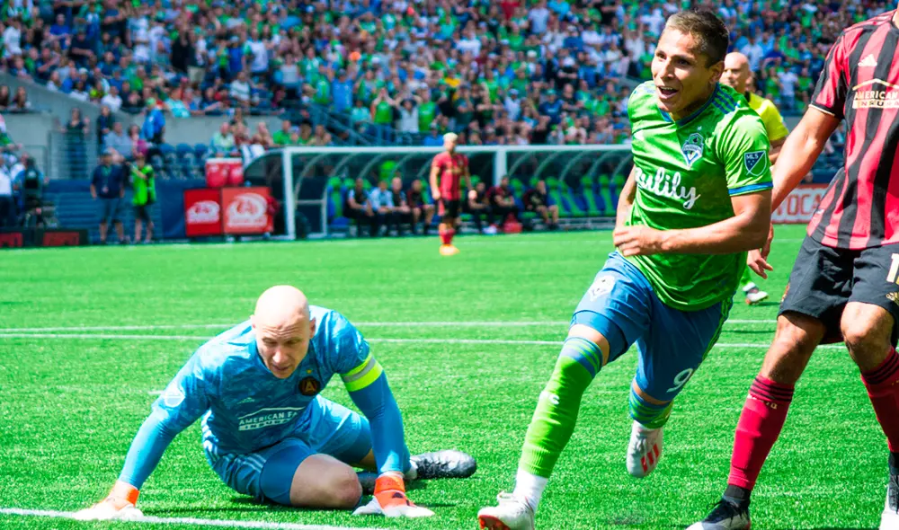 Raúl Ruidíaz lleva 11 anotaciones con el Seattle Sounders y uno de sus goles es nominado al mejor de la MLS. | Foto: Prensa Seattle Sounders Raúl Ruidíaz lleva 11 anotaciones con el Seattle Sounders y uno de sus goles es nominado al mejor de la MLS. | Foto: Prensa Seattle Sounders