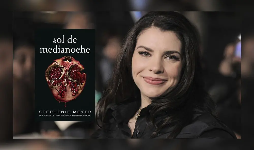 La escritora Stephenie Meyer con la portada de su nueva novela que se publicará. La escritora Stephenie Meyer con la portada de su nueva novela que se publicará.
