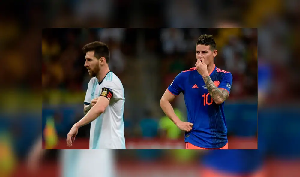  Argentina vs. Colombia: James 'deja pagando' a Messi con impresionante 'caño' [VIDEO]