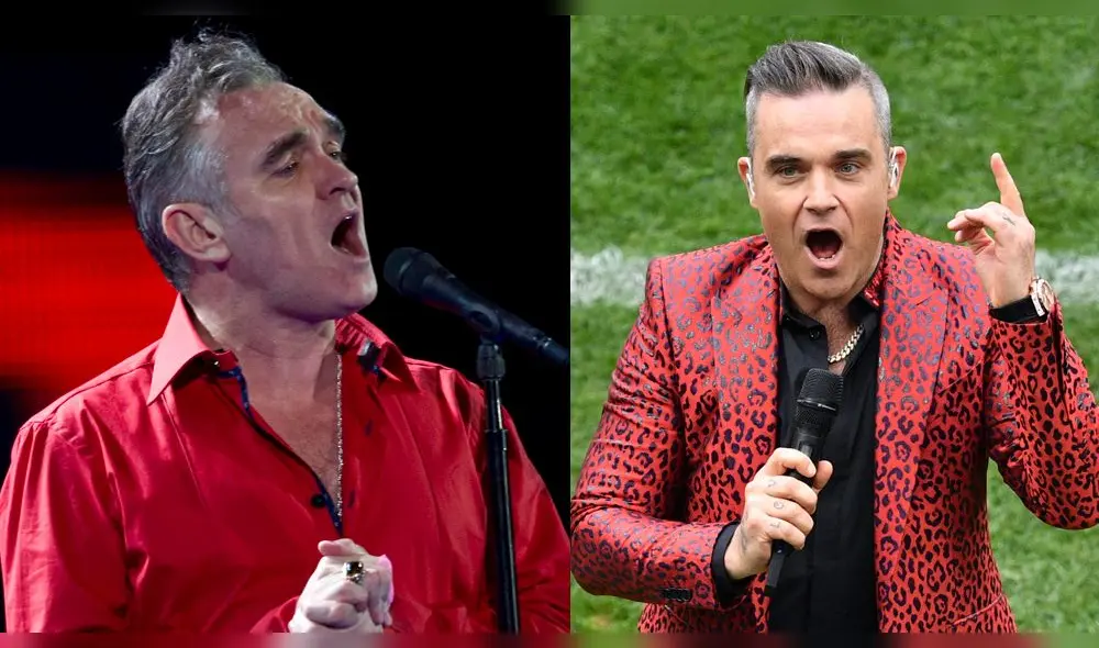 Sorprendente parecido de Robbie Williams y Morrissey causa furor en redes