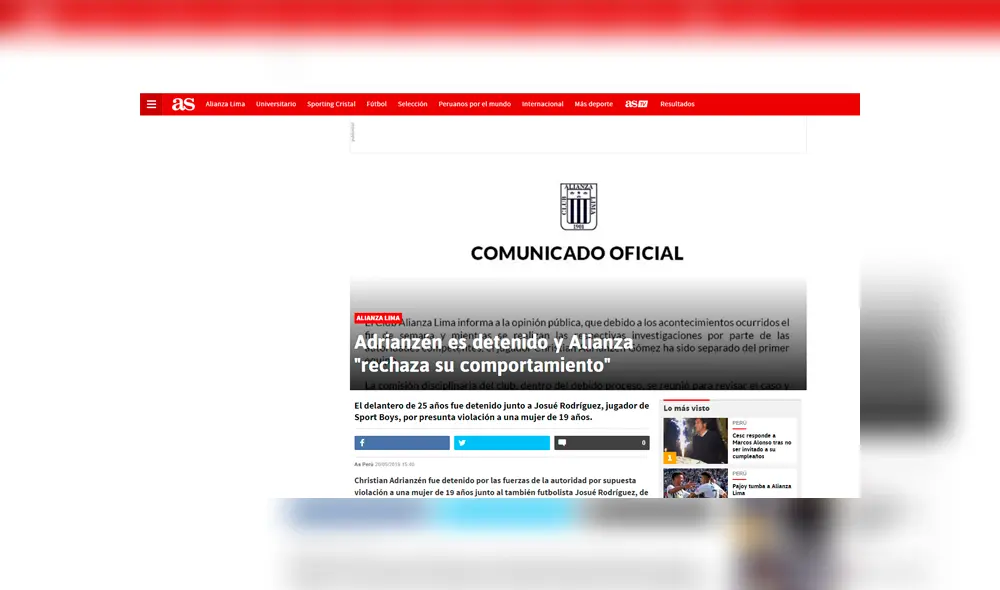 Así informó la prensa internacional sobre la detención de Christian Adrianzén [FOTOS]