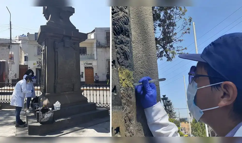 Voluntarios de universidades de Arequipa realizan labores de limpieza y protección. Voluntarios de universidades de Arequipa realizan labores de limpieza y protección.