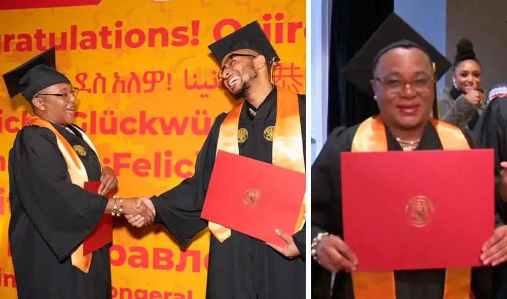 Immanuel ni bien terminó sus estudios de secundaria, decidió inscribirse con su madre en la Universidad de Maryland. Foto: University of Maryland Global Campus