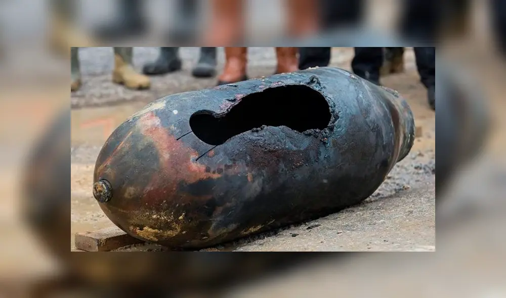 Una de las bombas encontradas en Berlín. Foto: EFE. Una de las bombas encontradas en Berlín. Foto: EFE.