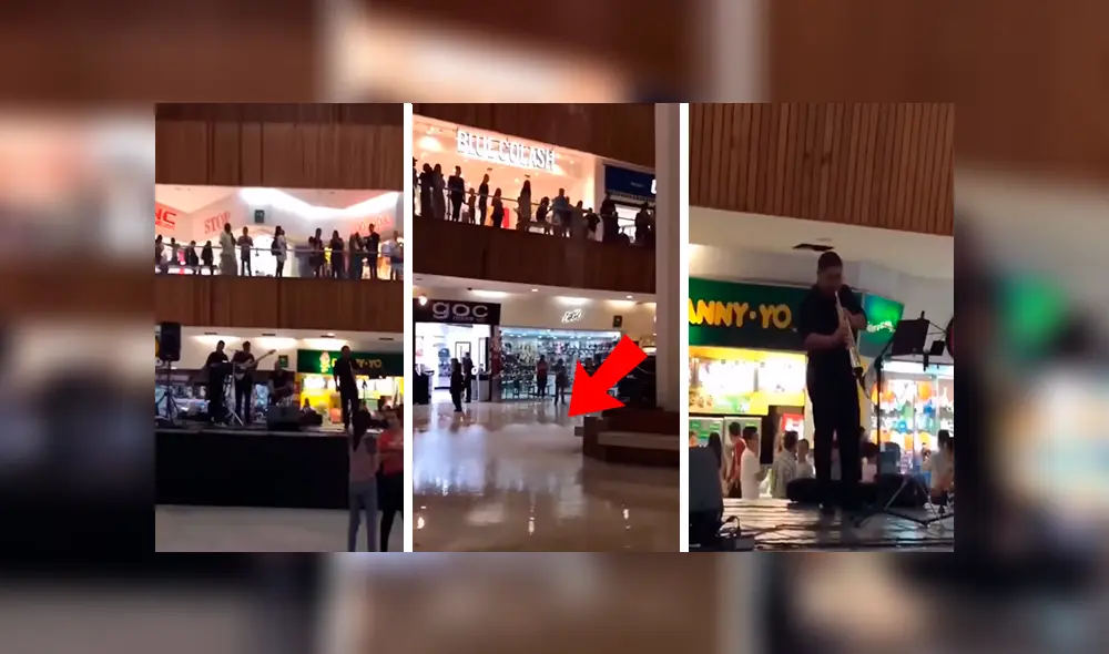 Facebook viral: Centro comercial se inunda y músicos aprovechan en tocar canción de 'Titanic' [VIDEO]
