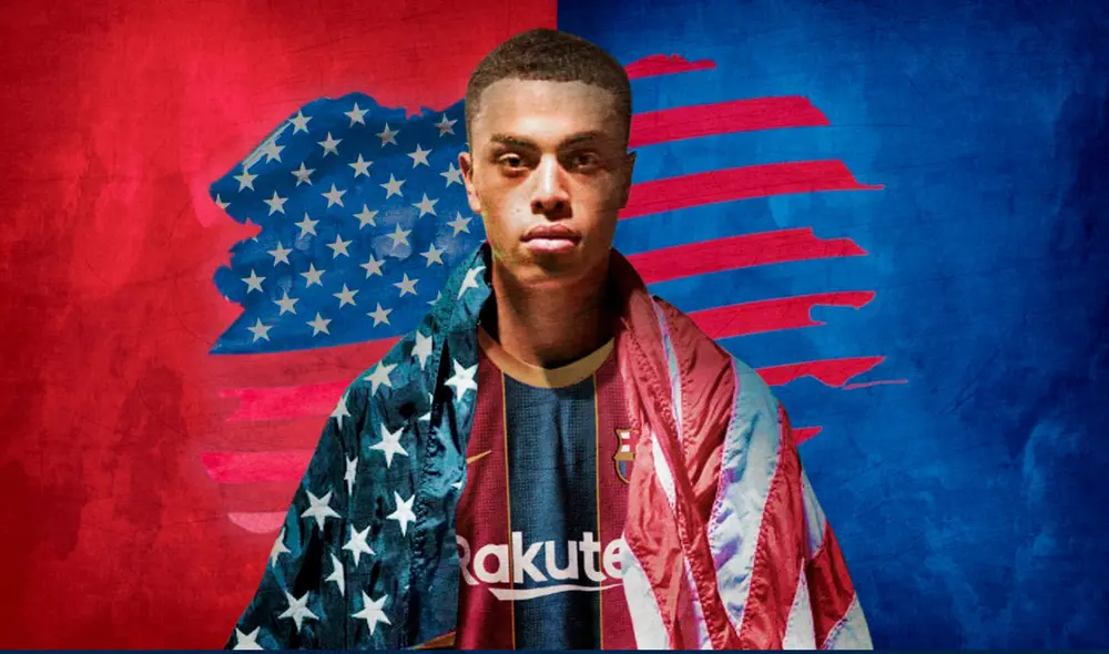 Sergiño Dest firmó contrato con el Barcelona hasta la temporada 2024-25. Foto: Barcelona