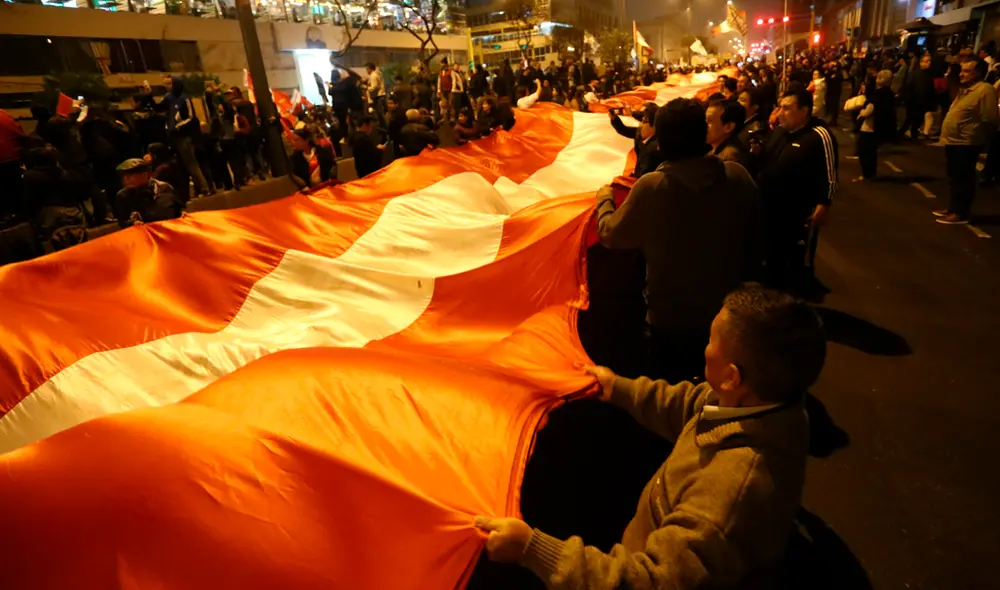 Marcha del cierre del Congreso del 5 de septiembre. Foto: Michael Ramón.