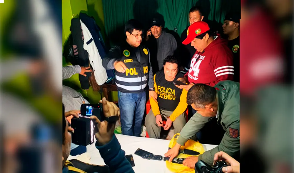 Carlos Burgos detenido. Foto: PNP.