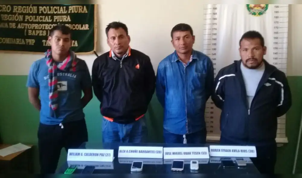 Desarticulan a la banda “Los Carroñeros de Chiclayo” en Talara Desarticulan a la banda “Los Carroñeros de Chiclayo” en Talara