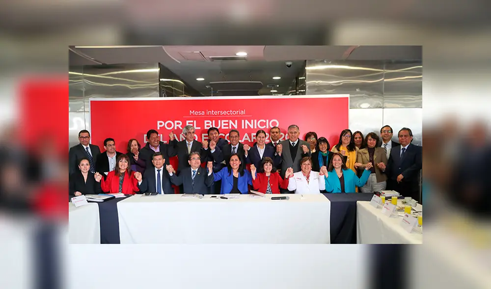 Ministerio de Educación instaló grupo de trabajo intersectorial para garantizar buen inicio de año escolar 2020. Foto: Minedu