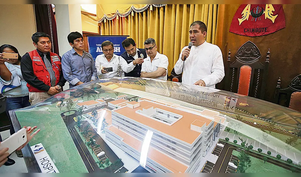 Maqueta. Juan Carlos Morillo presentó maqueta de nosocomio. Maqueta. Juan Carlos Morillo presentó maqueta de nosocomio.