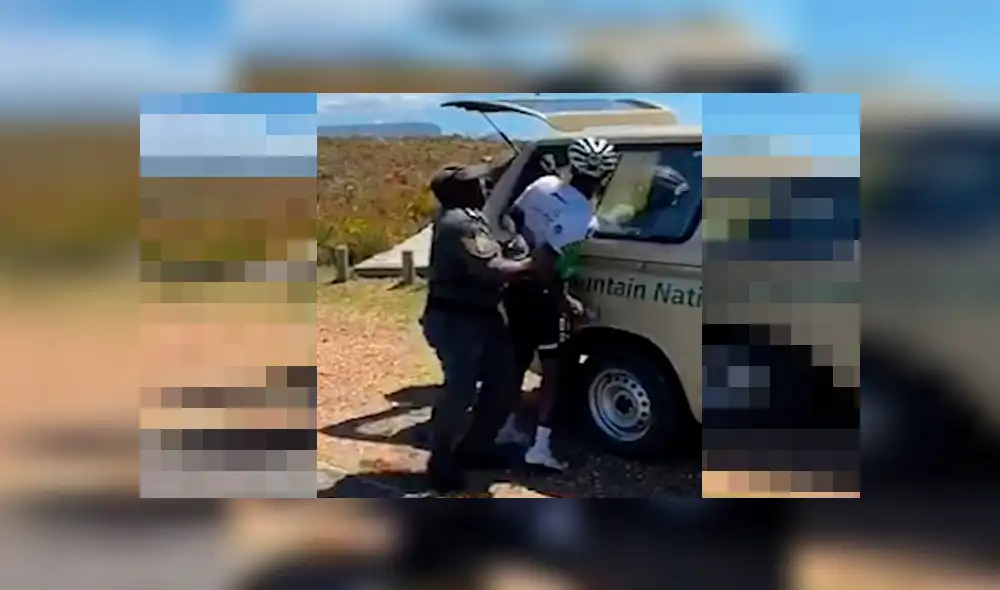 Guardaparques rompe el brazo a destacado ciclista clasificado para Tokio 2020 durante intervención [VIDEO]  