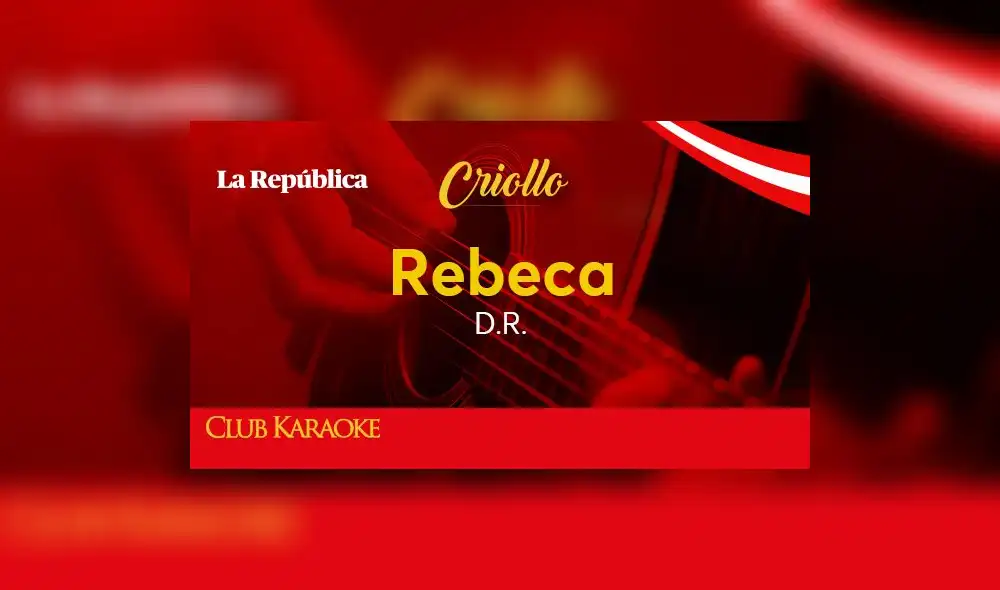 Rebeca, canción de D.R.