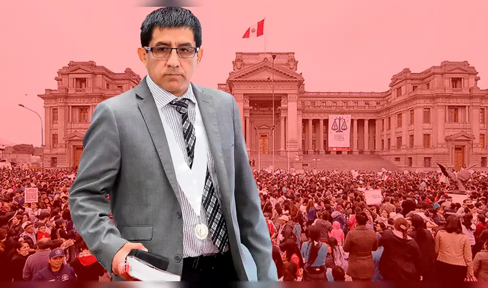 Concepción Carhuancho: así se desarrolló el plantón frente al Palacio de Justicia Concepción Carhuancho: así se desarrolló el plantón frente al Palacio de Justicia
