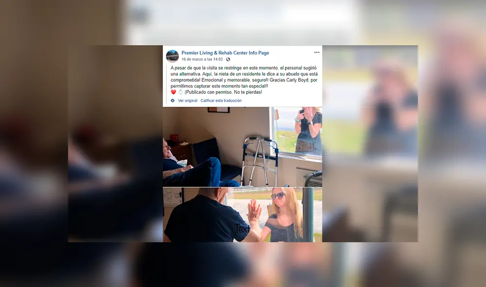 Desliza las imágenes para observar el conmovedor gesto que tuvo una mujer con su abuelo al comentarle sobre su compromiso. Desliza las imágenes para observar el conmovedor gesto que tuvo una mujer con su abuelo al comentarle sobre su compromiso.