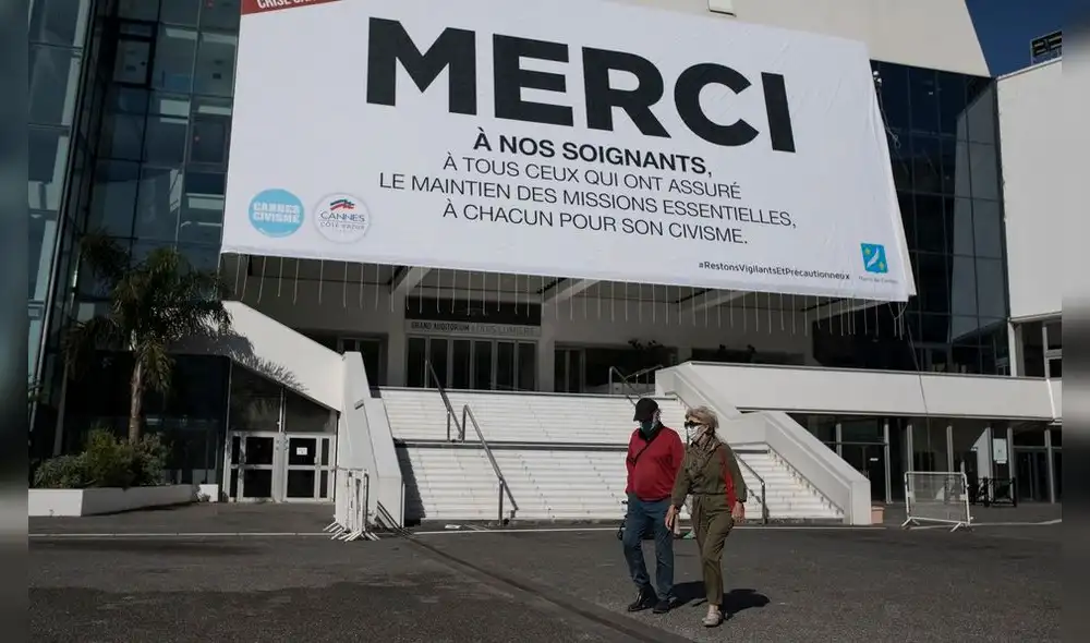 Pancarta de agradecimiento.