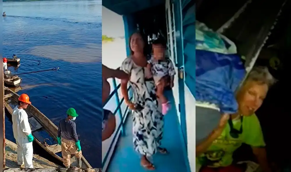 Entre los retenidos se encuentra un menor de tan solo un mes de nacido. Foto: captura de Latina