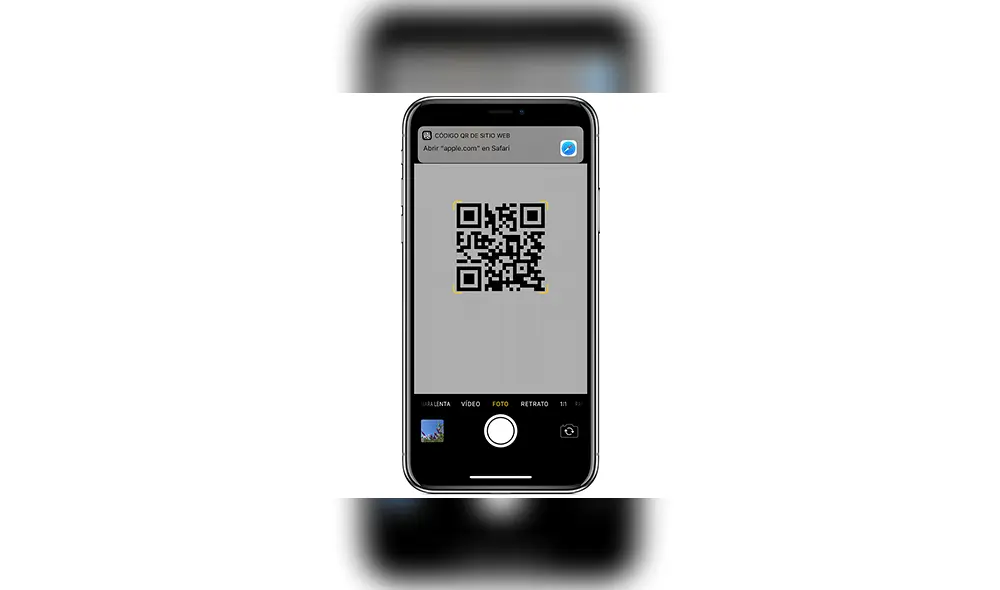 Cómo conectarte a una red Wi-Fi con la cámara del iPhone. | Foto: Apple