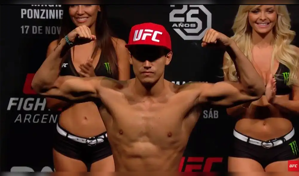 Humberto Bandenay perdió por decisión unánime en el UFC Argentina