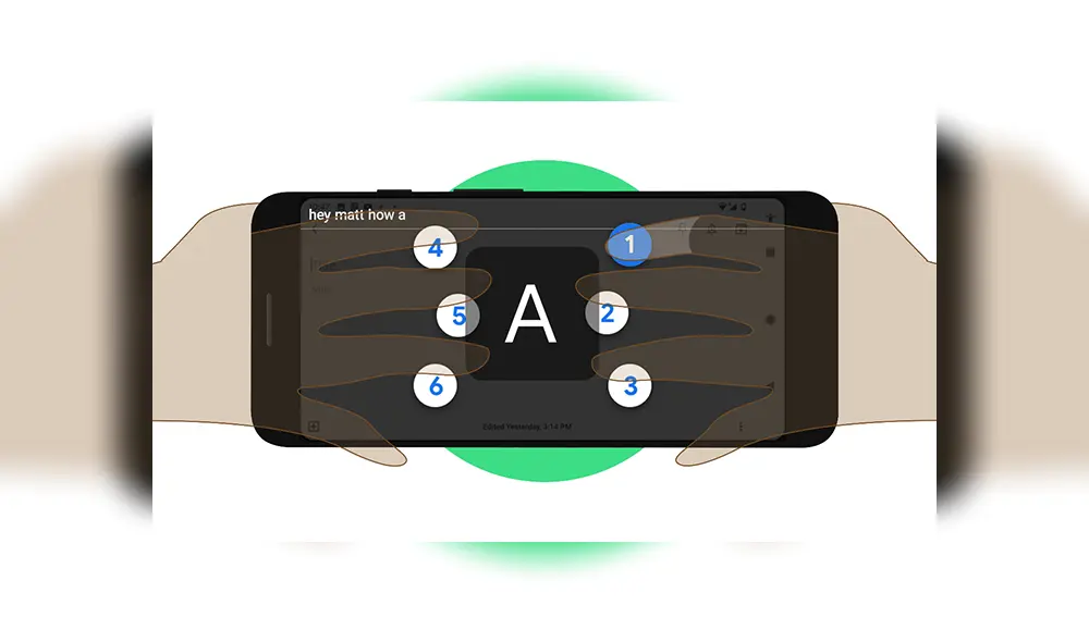 Google lanza teclado braille incorporado para teléfonos Android. | Foto: Google Google lanza teclado braille incorporado para teléfonos Android. | Foto: Google