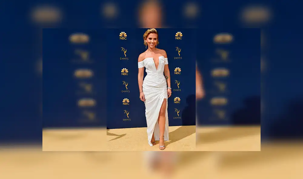 Emmy 2018: Scarlett Johansson se robó miradas en la alfombra roja [FOTOS]
