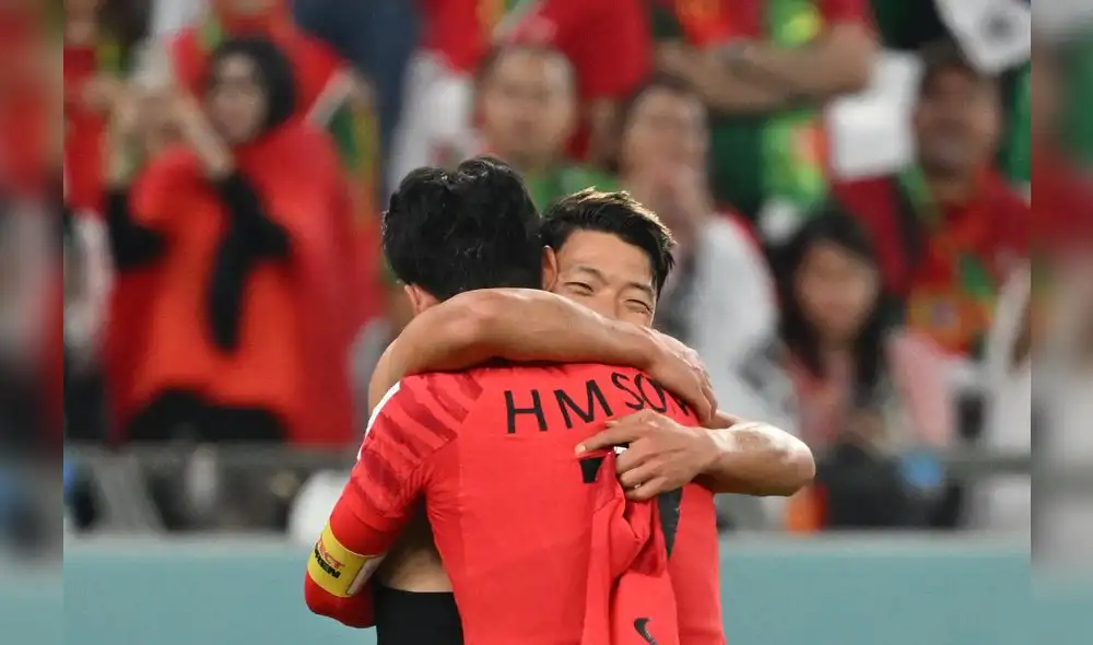 Hwang Hee-chan anotó el segundo de Corea del Sur. Foto: AFP