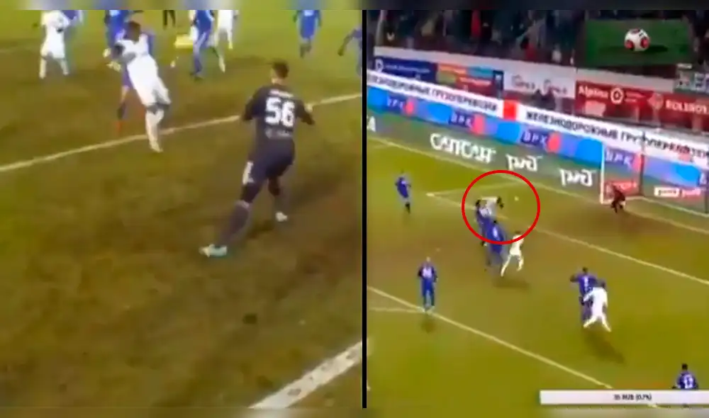 Jefferson Farfán anotó doblete en cinco minutos y remontó el partido de Lokomotiv [VIDEO]