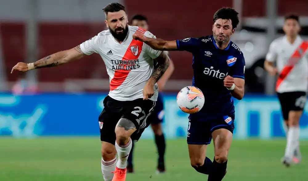 Nacional y River Plate juegan este jueves por la vuelta de los cuartos de final de la Copa Libertadores 2020. Foto: EFE Nacional y River Plate juegan este jueves por la vuelta de los cuartos de final de la Copa Libertadores 2020. Foto: EFE