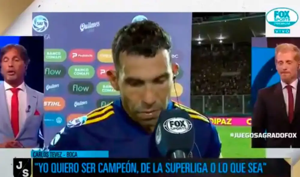 Carlos Tévez dejó callado a Martín Liberman en plena entrevista. Foto: Captura Carlos Tévez dejó callado a Martín Liberman en plena entrevista. Foto: Captura