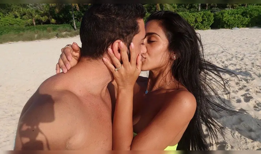 Vania Bludau y pareja (Foto: Instagram)