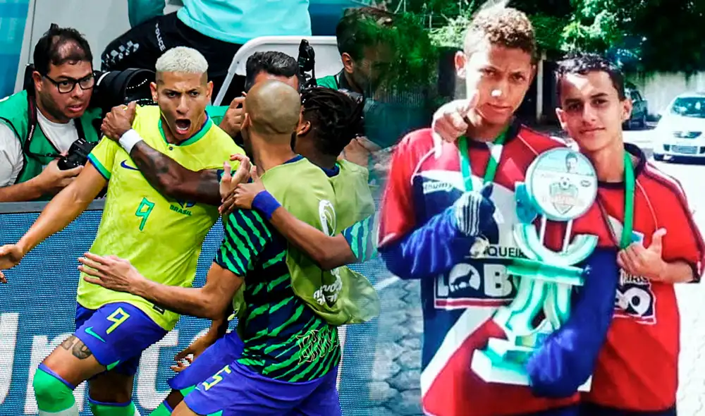 Richarlison debutó con la selección de Brasil en 2018. Foto: composición LR/AFP Richarlison debutó con la selección de Brasil en 2018. Foto: composición LR/AFP