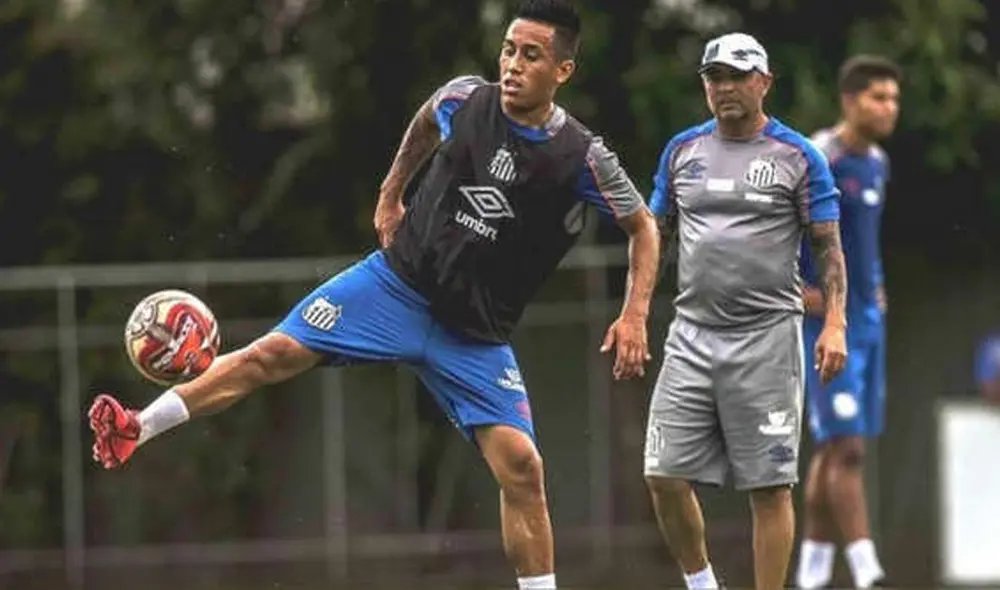 Christian Cueva se refirió a Jorge Sampaoli. | Foto: Santos FC Christian Cueva se refirió a Jorge Sampaoli. | Foto: Santos FC