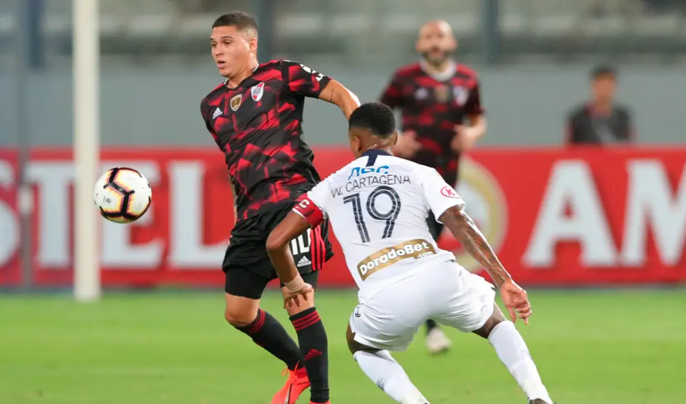 River Plate debutó en la Copa Libertadores 2019 empatando 1-1 con Alianza Lima en el estadio Nacional. | Foto: EFE