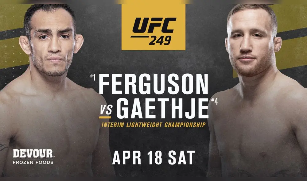 Ferguson vs. Gaethje será el evento estelar de UFC 249