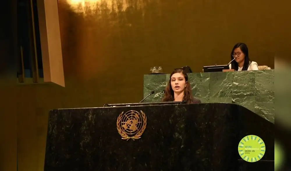 Estudiante peruana dio discurso en la sesión plenaria de la ONU