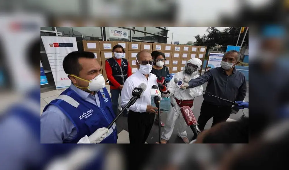 Donación de mascarillas entregadas por el Minsa. Créditos: La República. Donación de mascarillas entregadas por el Minsa. Créditos: La República.