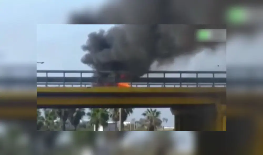 Este suceso generó la alarma y desesperación de los conductores. Foto: Captura. Este suceso generó la alarma y desesperación de los conductores. Foto: Captura.
